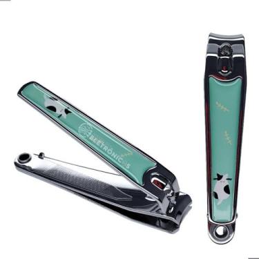 Imagem de Alicate de Unha Grande com Lixa Profissional Design Estampado e Ponta 