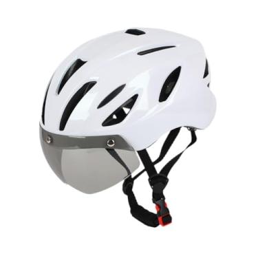 Imagem de oshhni Acessórios para chapéus de bicicleta de bicicleta Acessórios ajustáveis ​​com capacete de bicicleta viseira para ciclismo ao ar livre de bicicleta de, Branco
