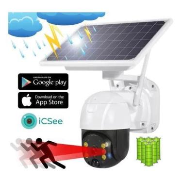 Imagem de Câmera Externa Wifi Solar Proteção para seu sitio ou casa - DMK