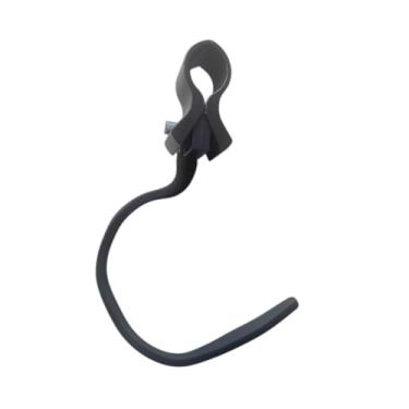 Imagem de WeiLaiKeQi Suporte de secador de cabelo pendurado no pescoço, acessórios de limpeza de animais de estimação, organizador resistente de secador universal, Preto