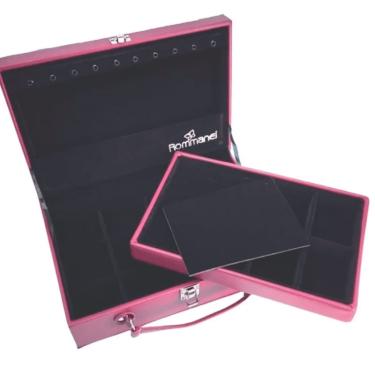 Imagem de Maleta porta jóias p. med 28CM X 18CM X 6CM cinza romanel