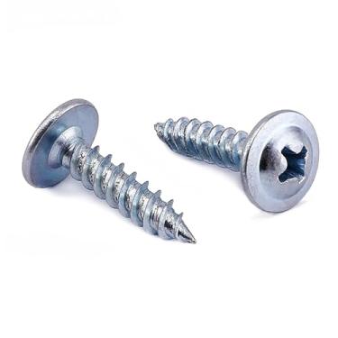 Imagem de BCP Fasteners 100 Qtd #8 X 3/4 Parafusos De Madeira Phillips Com Cabeça De Treliça Modificada Zincados (Bcp1217)
