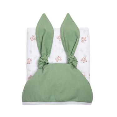 Imagem de Toalhão De Banho Avental Soft Premium Papi Baby Com Capuz 1,0M X 90Cm 01 Unidade