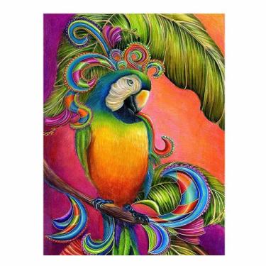 Imagem de Artesanato Pintura Diamante Diy 30X40 - ARARA BONITA - PPSHOP
