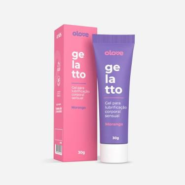 Imagem de Gel Lubrificante Beijável Olove Gelatto - morango- 30 g - A SÓS