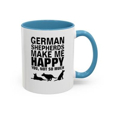 Imagem de Caneca de pastores alemães, presente para amantes de cães, xícara de café animal, caneca de chá de dono de animal de estimação, talheres de pastor alemão