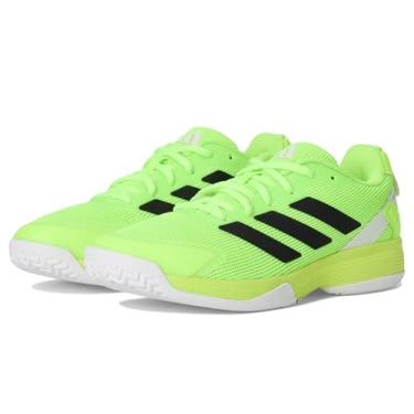 Imagem de adidas Tênis infantil unissex Ubersonic (criança pequena), Limão lúcido/preto/zero metálico, 16