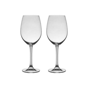 Imagem de Taça De Cristal Bohemia Para Vinho 625 ml Flamenco 2 Peças - Bohemia C