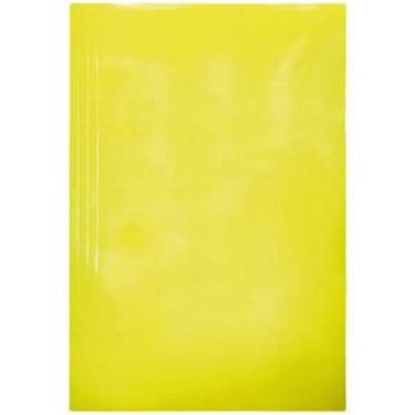 Imagem de Pasta Com Grampo Trilho Papelão Amarelo Polycart