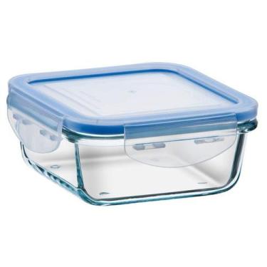 Imagem de Pote Hermético Vidro Transparente Quadrado - Pureseal