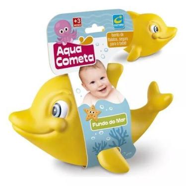 Imagem de Golfinho Bebê Brinquedo Grande 22cm Baby Dolphin Vinil Macio - Cometa 