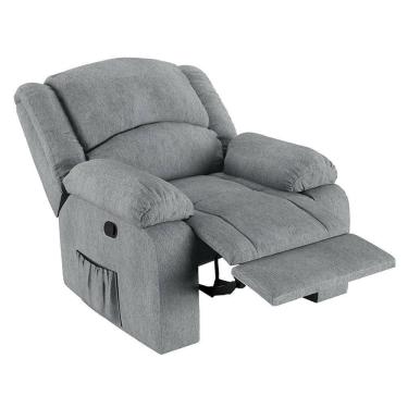 Imagem de Poltrona Do Papai Reclinável Pietra Wall Fh9 Linho Cinza - Mpozenato