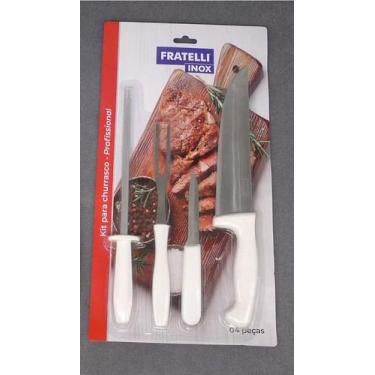 Imagem de Kit churrasco 04 pcs profissional - fratelli - EUROQUADROS