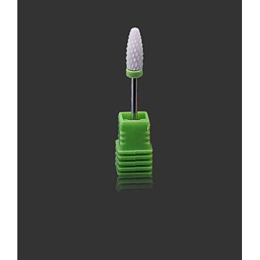 Imagem de AKOAK 1 unidade de cabeça de esmalte de cerâmica moedor elétrico broca especial remoção rápida de unhas cabeça de esmalte de milho acessórios de ferramentas de arte de unhas (C, verde)
