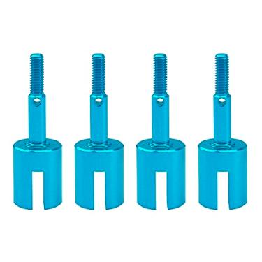 Imagem de Copo de eixo de roda ShareGoo de liga de alumínio compatível com TT01 TT01E TT02 TT02B 1/10 RC Touring Car