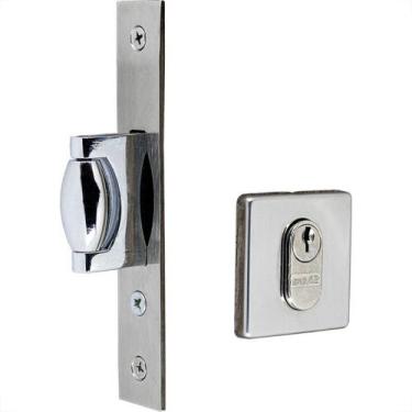 Imagem de Fechadura Silvana Pivotante Roseta 4600 Quadrada Cromada 97570
