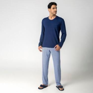 Imagem de Pijama Masculino Longo Tie Tamanho:M;Cor:;Gênero:Masculino-Masculino