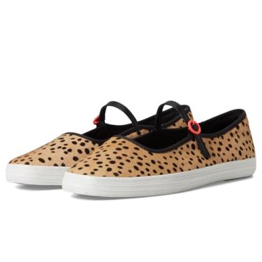 Imagem de Keds Tênis feminino Mary Jane de bico quadrado, Cabelo de panturrilha castanho/preto, 34