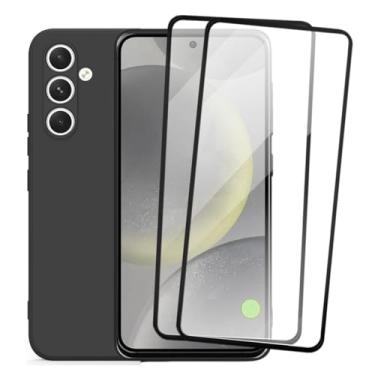 Imagem de Kit Capa Capinha Aveludada e 2 Películas de Vidro 3D Compatível Samsung Galaxy S24 Plus - SMART E CASE