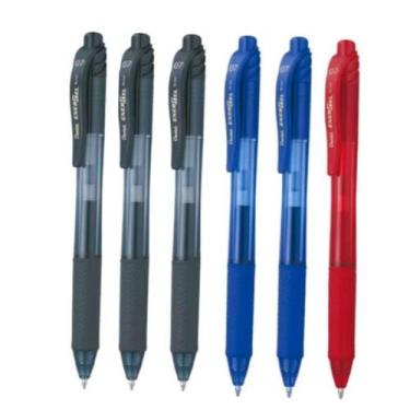 Imagem de Caneta Gel Energel Rt Azul 0.7Mm Pentel Kit Com 6 Unidades