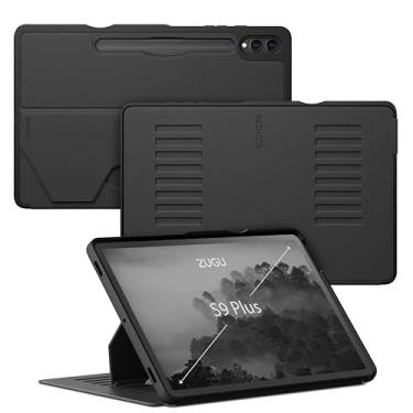 Imagem de ZUGU Capa para Samsung Galaxy Tab S9+ - Capa para tablet S9+ de 12,4 polegadas - Capa protetora fina, design elegante, suporte magnético, capa para hibernar/despertar, capa magnética - capa para