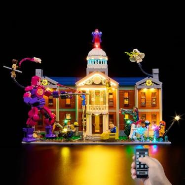 Imagem de Kyglaring LED Lighting Kit Compatible with Lego 76294 Set, Lighting Accessories Compatible with Marvel X-Men The X-Mansion, Lights Only, RC Version.
