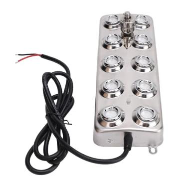 Imagem de 10 Névoa de Névoa Ultrassônica de Cabeça Neblina, Casca de Aço Inoxidável, Atomização de 4,5L/h Com 10 Núcleos, DC48V, 250W, para Design de Paisagem Interna e Externa