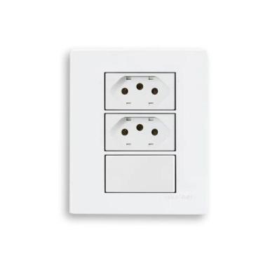 Imagem de Caixa sistema x sobrepor 75x75 1int+2tom sleek margirius