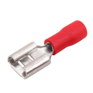 Imagem de Terminal Femea Pré-Isolado Vermelho 0,5mm a 1,5mm 20 Pçs - ELETROKIT