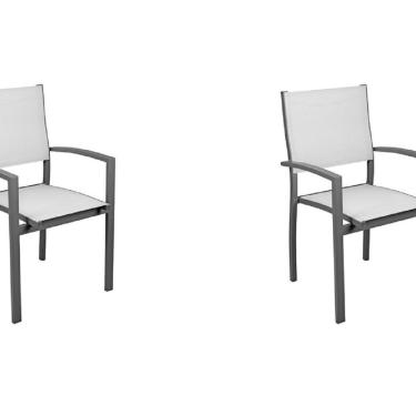 Imagem de Conjunto 2 Cadeira Alumínio Angra Amêndoa Bege