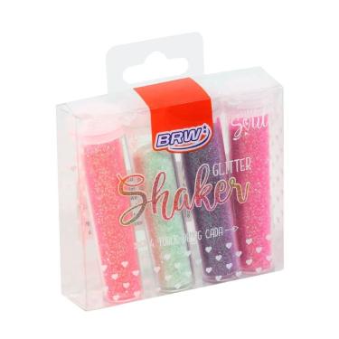 Imagem de Glitter Shaker Pastel 4 Cores ? 7g Cada - Brw Unica Glitter Shaker Pastel 4 Cores ? 7g Cada - Brw