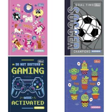 Imagem de Agenda Permanente D+ Escolar CD 96 Folhas Pacote com 10 - Tilibra