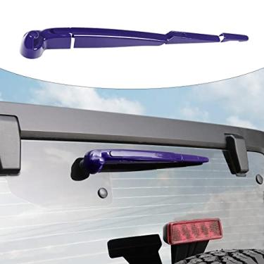 Imagem de SQQP Acabamento Decorativo Da Palheta Do Limpador De Para-Brisa Traseiro Para Jeep Wrangler Jk Jku 2007-2018 (Roxo)