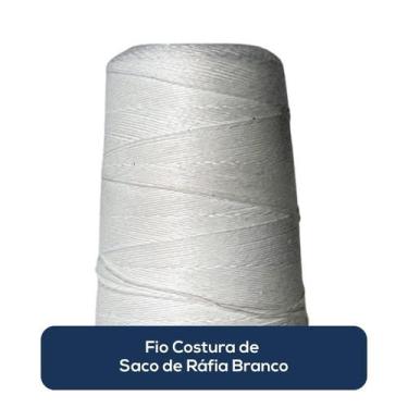 Imagem de Fio Costura de Saco de Ráfia Branco - Ecommerce Do Brasil