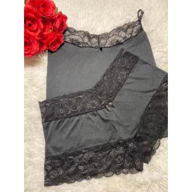 Imagem de Baby Doll Plus Size Espera Marido até o tamanho 58 - VM Store, Preto, 