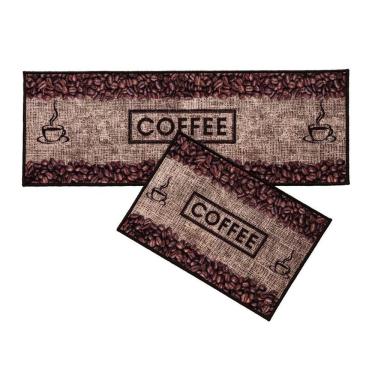 Imagem de Jogo De Tapete Cozinha Bistrô 2 Peças