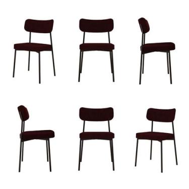 Imagem de Kit com 6 Cadeiras para Sala de Jantar Mona Yescasa