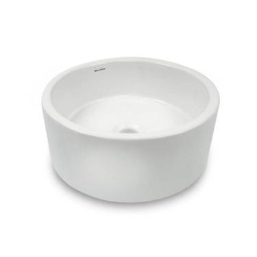 Imagem de Cuba de Apoio para Banheiro/lavabo Cerâmica Redondo 36 Cm Manplex