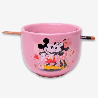 Imagem de Zona Criativa, Bowl com Hashi Mickey e Minnie Namorados 500ml ZC -10025543