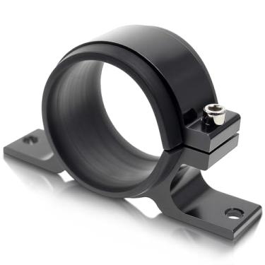 Imagem de AUTOKAY Filtros de bomba de combustível externos pretos de 60 mm, suporte de montagem para suporte de fixação para BOSCH 044