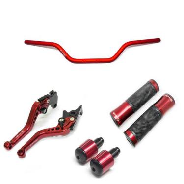 Imagem de Kit Guidão 22mm Manopla v2 Manete Lander Tenere Crosser - Stark Race, 