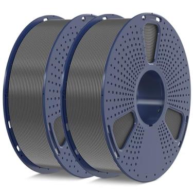Imagem de SUNLU PLA Plus 3D Filamento 1,75mm 2KG, Filamento PLA+ Compatível com a Maioria das Impressoras FDM, Precisão Dimensional +/- 0.02 mm, Carretel de 1 kg, Pacote com 2 Unidades,Cinza+Cinza