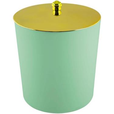 Imagem de Lixeira 5 Litros Com Tampa Dourada Ultimo Detalhes - Último Detalhe, V