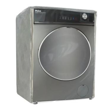 Imagem de CAPA PARA LAVA E SECA PHILCO 11KG PLS10B TRANSPARENTE FLEX (Cinza)