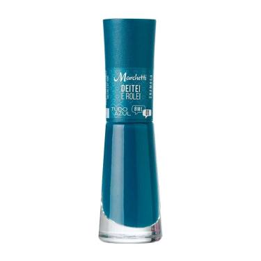 Imagem de Esmalte Marchetti Cremoso Tudo Azul Cor Deitei e Rolei 01 com 8ml