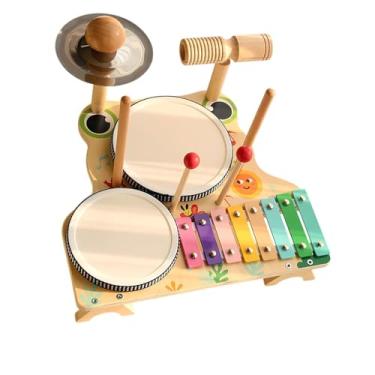 Imagem de Colaxi Conjunto de bateria infantil brinquedos educativos sensoriais jardim de infância desenvolvimento multifunções montessoriana conjunto de instrumentos