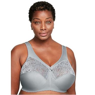 Imagem de Glamorise Sutiã feminino Magiclift Original Support sem aro #1000, Cinza macio, 54B