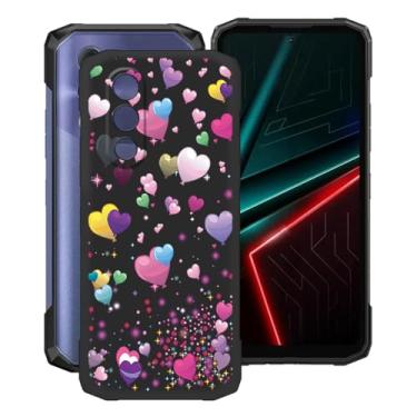 Imagem de YQINHHME Capa para celular Doogee Blade 20 Turbo (16,8 cm), capa protetora de silicone macio preto TPU macio fino à prova de choque de grau militar para Doogee Blade 20 Turbo - balão