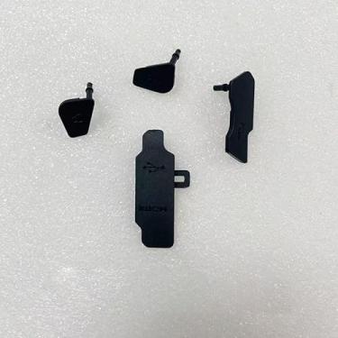Imagem de 4 peças/conjunto para Canon EOS R7 USB couro esquerdo USB borracha plugue USB HDMi peças de couro