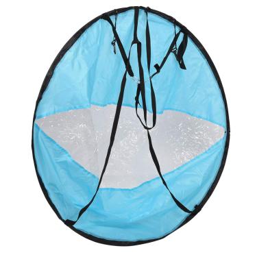 Imagem de 108cm Resiliente Portátil Dobrável a na Paddora de Caiaque Velejo para Veleiro para Caiaque Canoa Boatlake a Favor do de Remo (Lago Blue)